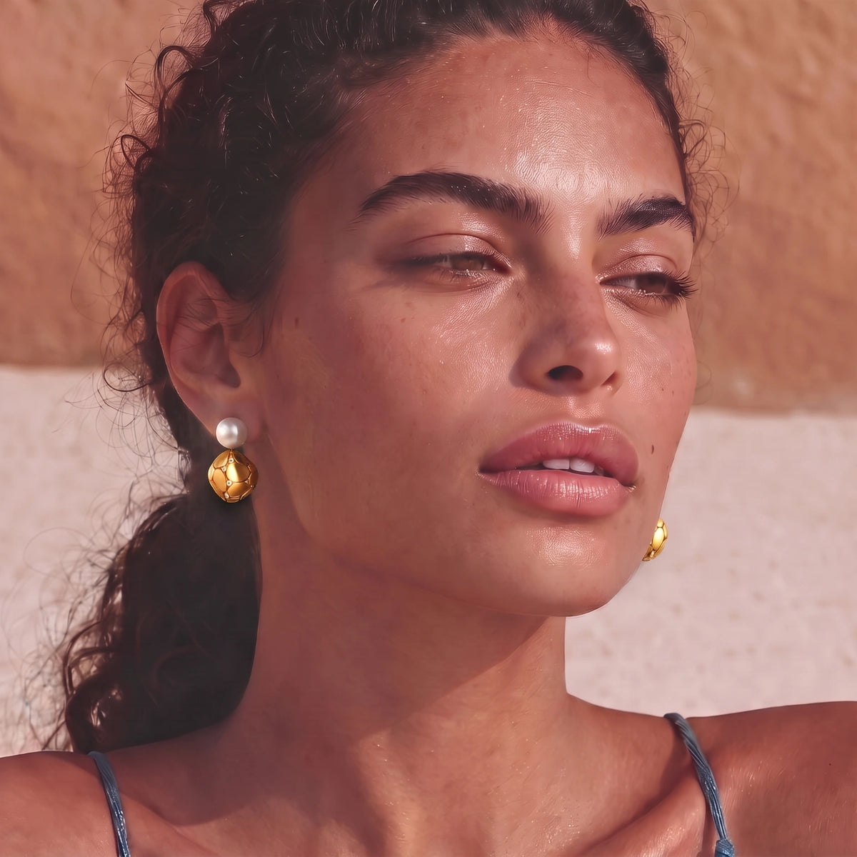 Petal Drop Pearl Earrings